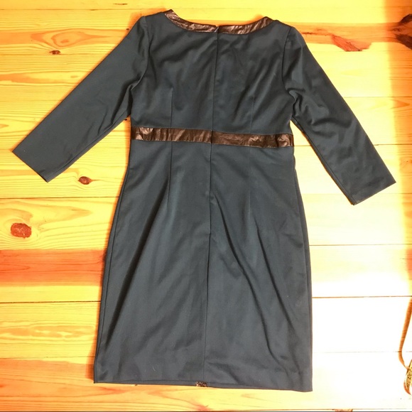 Chetta B Teal Black Mod Dress, EUC, 12 - Picture 13 of 15